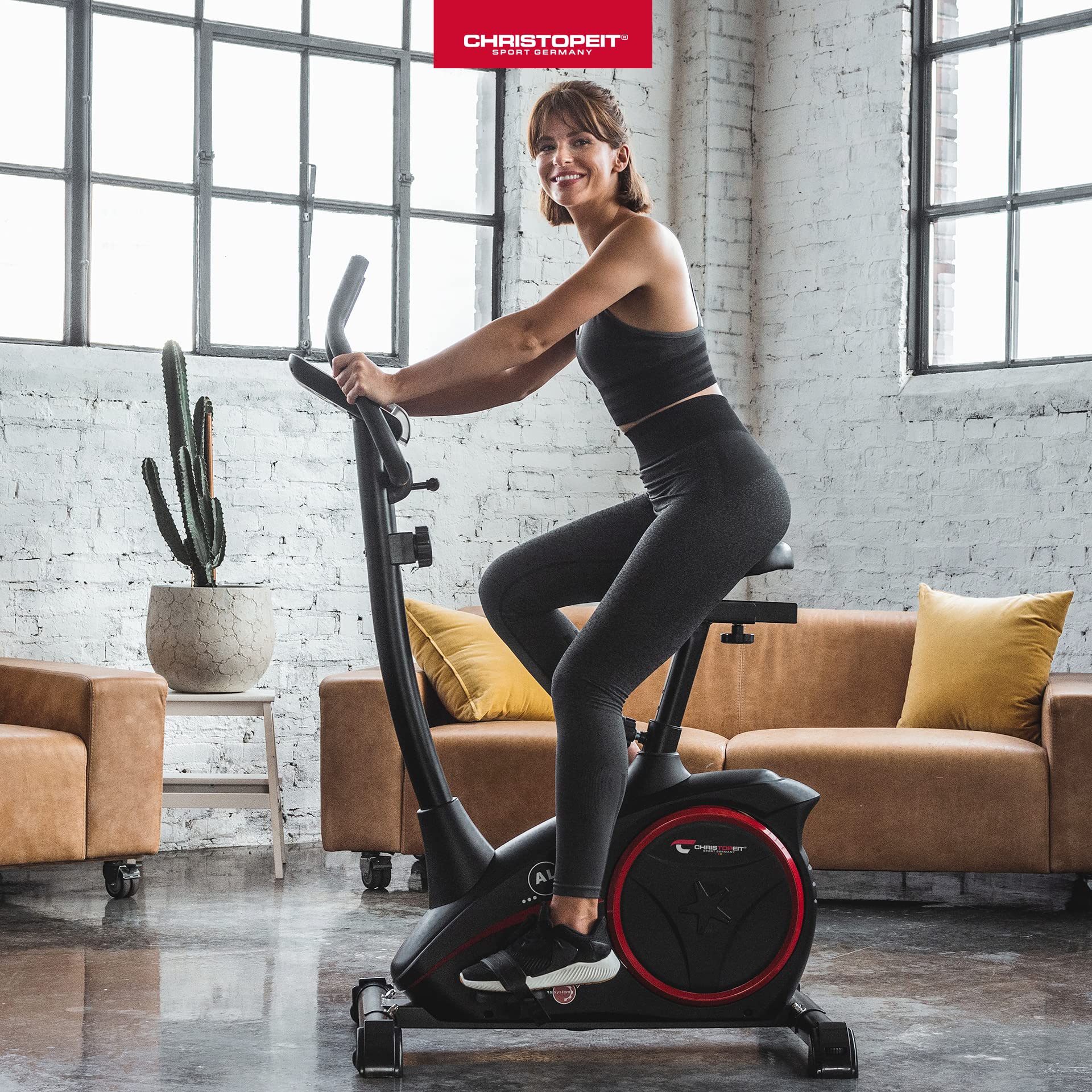 Christopeit Heimtrainer AL 1 Black Edition inkl. Bodenschutzmatte